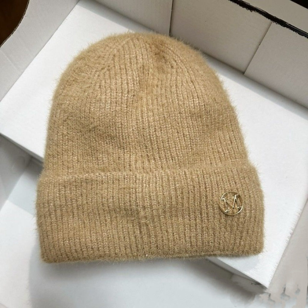Wholesale  Knitted Hat with Fleece Large Head Circumference Beanie